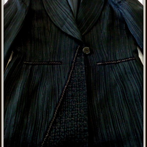 CLAUDE PATRICK PARIS LADIES VINTAGE LONG COAT SKIRT STUNNING SUIT MADE IN FRANCE - Picture 14 of 16